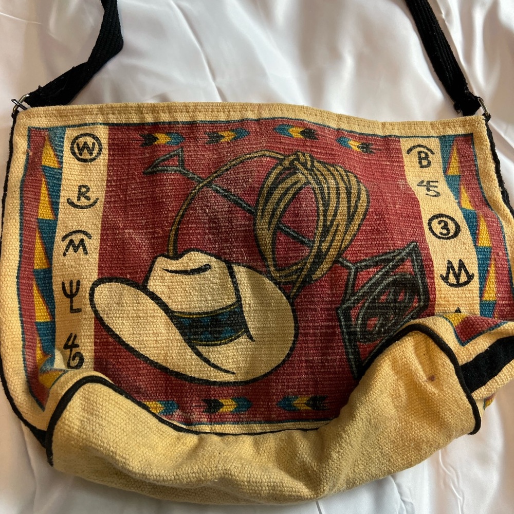 El Paso Saddle Co Cowboy Lasso Brander Bag- 100% Cotton